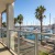 Balcony overlooking boats and water