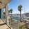 Balcony overlooking boats and water