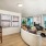 Living room with marina view with white wall and couch